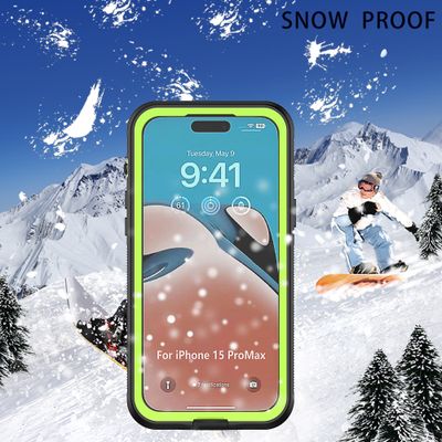 Cazy Waterdicht Hoesje geschikt voor iPhone 15 Pro Max - Zwart / Groen