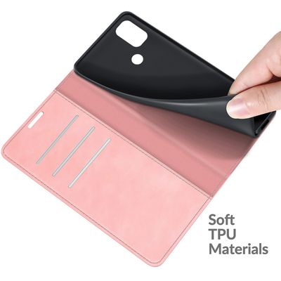 Cazy Wallet Magnetic Hoesje geschikt voor OnePlus Nord N10 - Roze