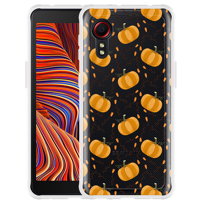 Cazy Hoesje geschikt voor Samsung Galaxy Xcover 5 - Pumpkins