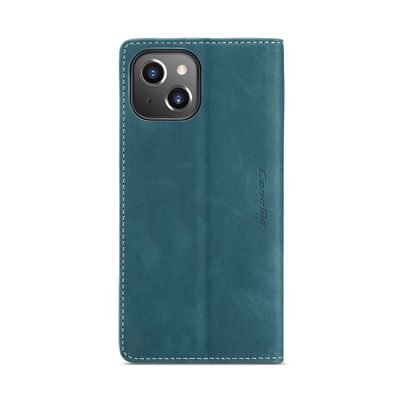 CASEME iPhone 14 Retro Wallet Case - Blue