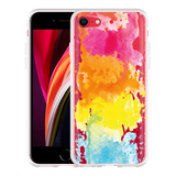 Hoesje geschikt voor iPhone SE 2020 - Color Splatters