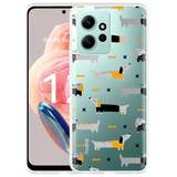 Hoesje geschikt voor Xiaomi Redmi Note 12 4G Teckels