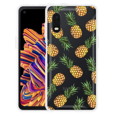 Cazy Hoesje geschikt voor Samsung Galaxy Xcover Pro - Ananas
