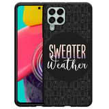 Hoesje Zwart geschikt voor Samsung Galaxy M53 - Sweater Weather