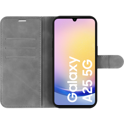 Cazy Premium Wallet Hoesje geschikt voor Samsung Galaxy A25 - Grijs