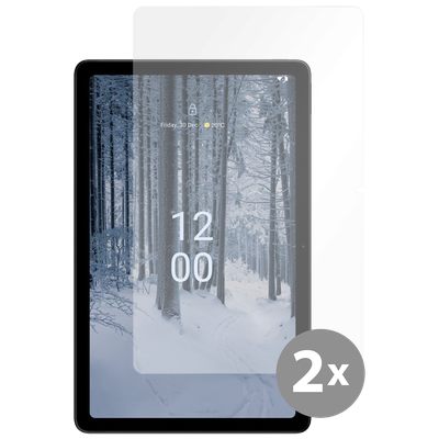 Cazy Tempered Glass Screen Protector geschikt voor Nokia T21 - Transparant - 2 stuks