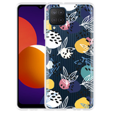 Hoesje geschikt voor Samsung Galaxy M12 - Abstract Flowers