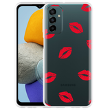 Cazy Hoesje geschikt voor Samsung Galaxy M23 - Red Kisses