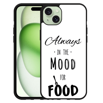 Cazy Hardcase Hoesje geschikt voor iPhone 15 Plus Mood for Food Black
