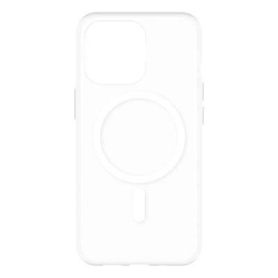 Cazy Soft TPU Hoesje met Magnetische Ring geschikt voor iPhone 13 Pro - Transparant + 2 in 1 Magnetische Draadloze Charger Pad 15W - Wit