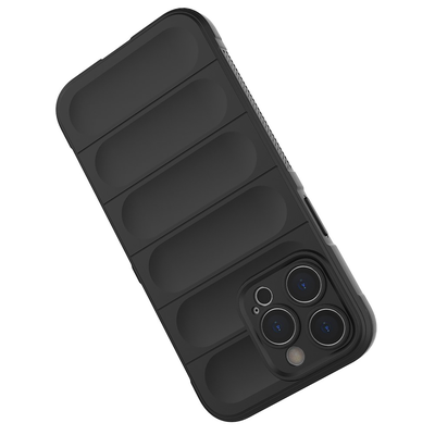 Cazy Shockproof TPU Hoesje geschikt voor iPhone 14 Pro Max - Zwart