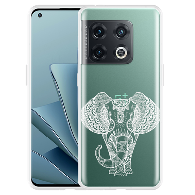 Cazy Hoesje geschikt voor OnePlus 10 Pro - Mandala Elephant