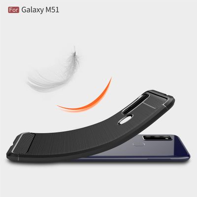 Cazy Rugged TPU Hoesje geschikt voor Samsung Galaxy M51 - Zwart