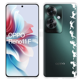 Hoesje geschikt voor Oppo Reno11 F Horses in Motion - Wit