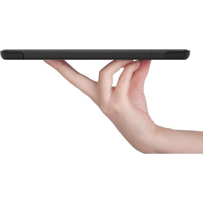 Cazy TriFold Hoes met Auto Slaap/Wake geschikt voor Samsung Galaxy Tab S7 - Zwart