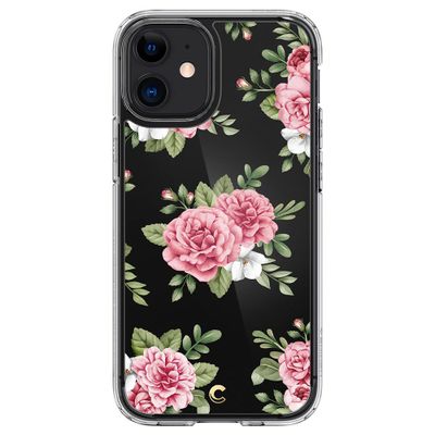 Spigen Hoesje geschikt voor iPhone 12 Mini - Cyrill Cecile - Pink Floral