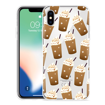 Cazy Hoesje geschikt voor iPhone Xs - Frappuccino's
