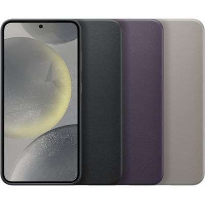 Samsung Galaxy S24 Vegan Leather Cover (Dark Violet) - GP-FPS921HCAVW