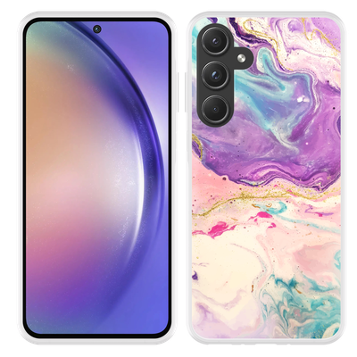 Cazy Hoesje geschikt voor Samsung Galaxy A55 Dromerige Kleuren