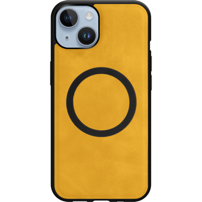 Cazy Uitneembaar Wallet Hoesje voor iPhone 15 Plus - Magfit 2-in-1 Hoesje met Pasvakjes - Geel