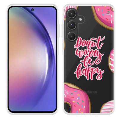 Cazy Hoesje geschikt voor Samsung Galaxy A55 Donut Worry