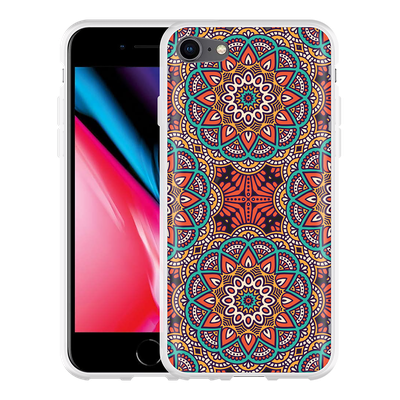 Cazy Hoesje geschikt voor iPhone 8 - Orientaalse Mandala