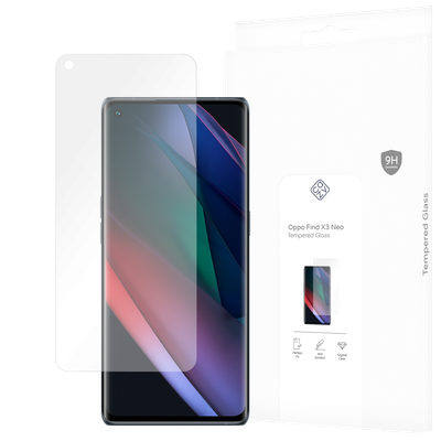 Cazy Tempered Glass Screen Protector geschikt voor Oppo Find X3 Neo - Transparant
