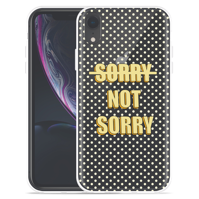 Cazy Hoesje geschikt voor iPhone Xr - Sorry not Sorry