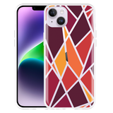 Hoesje geschikt voor iPhone 14 Plus - Colorful Triangles