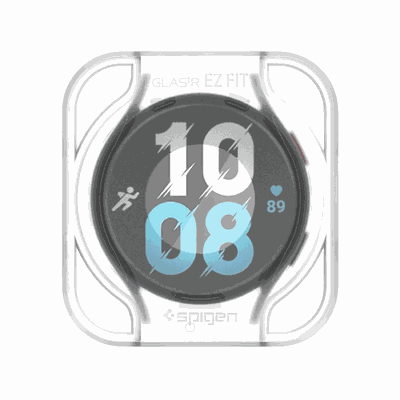 Spigen Glass Protector Geschikt Voor Samsung Galaxy Watch6 40mm - Inclusief Montage Frame EZ FIT - Kras En Stoot Bestendig -  Perfecte Pasvorm - 2-pack