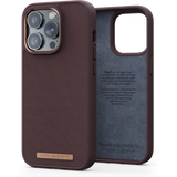 Njord Collections Lederen Hoesje geschikt voor iPhone 14 Pro Max - Genuine Leather - 2M Valbescherming - Bruin