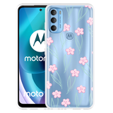 Hoesje geschikt voor Motorola Moto G71 Roze Bloemetjes