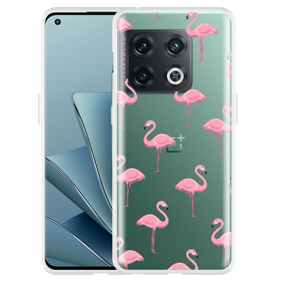 Cazy Hoesje geschikt voor OnePlus 10 Pro - Flamingo
