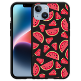 Hoesje Zwart geschikt voor iPhone 14 - Watermeloen