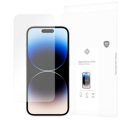 Cazy Tempered Glass Screen Protector geschikt voor iPhone 14 Pro - Transparant