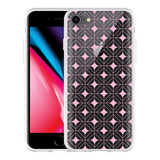 Hoesje geschikt voor iPhone 8 - Geometrisch Pink