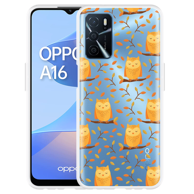 Cazy Hoesje geschikt voor Oppo A16/A16s - Cute Owls