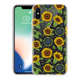 Hoesje geschikt voor iPhone X - Sunflowers