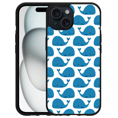 Cazy Hardcase Hoesje geschikt voor iPhone15 Whales
