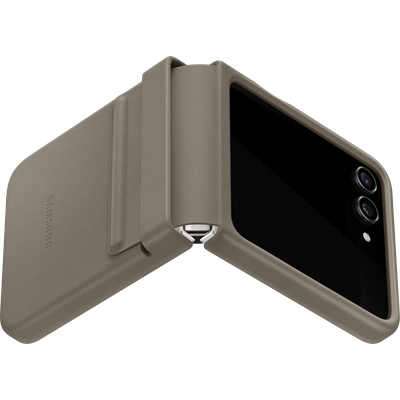 Samsung Flap ECO-Leather Cover Hoesje geschikt voor Samsung Galaxy Z Flip5 - Bruin