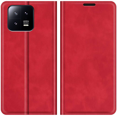 Cazy Wallet Magnetic Hoesje geschikt voor Xiaomi 13 - Rood