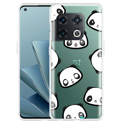 Cazy Hoesje geschikt voor OnePlus 10 Pro - Panda Emotions