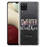 Hoesje geschikt voor Samsung Galaxy A12 - Sweater Weather