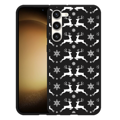 Cazy Hoesje Zwart geschikt voor Samsung Galaxy S23+ Oh Deer