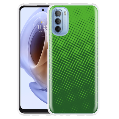 Cazy Hoesje geschikt voor Motorola Moto G41 - Groene Cirkels