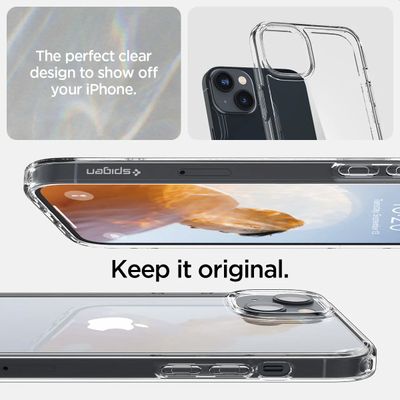 Hoesje iPhone 14 Plus Spigen Ultra Hybrid Case - Transparant