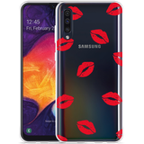 Hoesje geschikt voor Samsung Galaxy A50 - Red Kisses