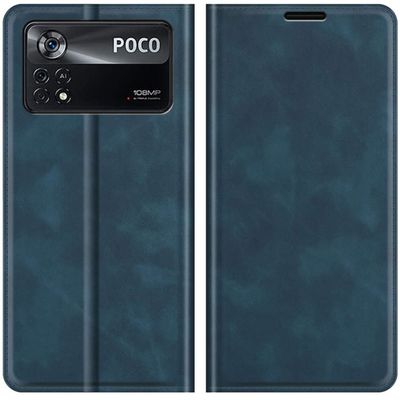 Cazy Wallet Magnetic Hoesje geschikt voor Poco X4 Pro - Blauw