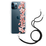 Cazy Hoesje met Koord geschikt voor iPhone 12 Pro Max - Flower Branch