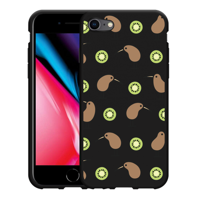 Cazy Hoesje Zwart geschikt voor iPhone SE 2020 - Kiwi